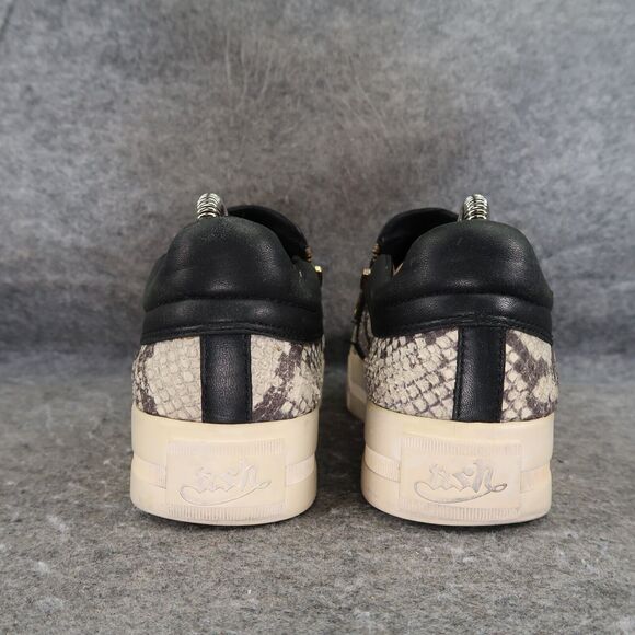 Ash Shoes Womens 39 Sneakers Fashion Platform Jordy Snakeskin Leather Zip - Picture 6 of 16